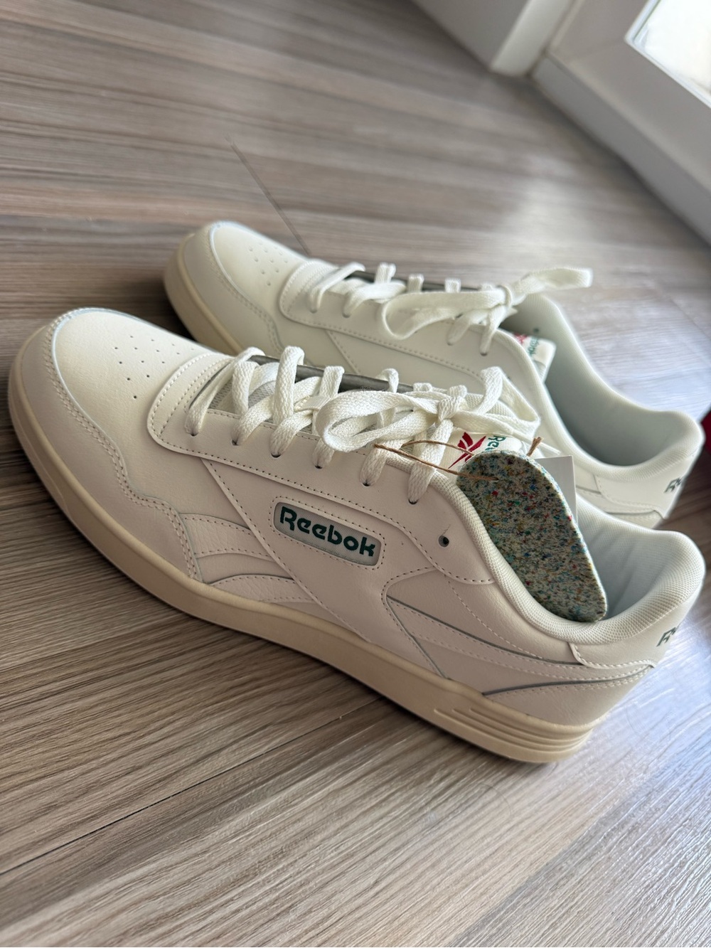 Reebok Men's Cream Classic Court Shoes 11.5